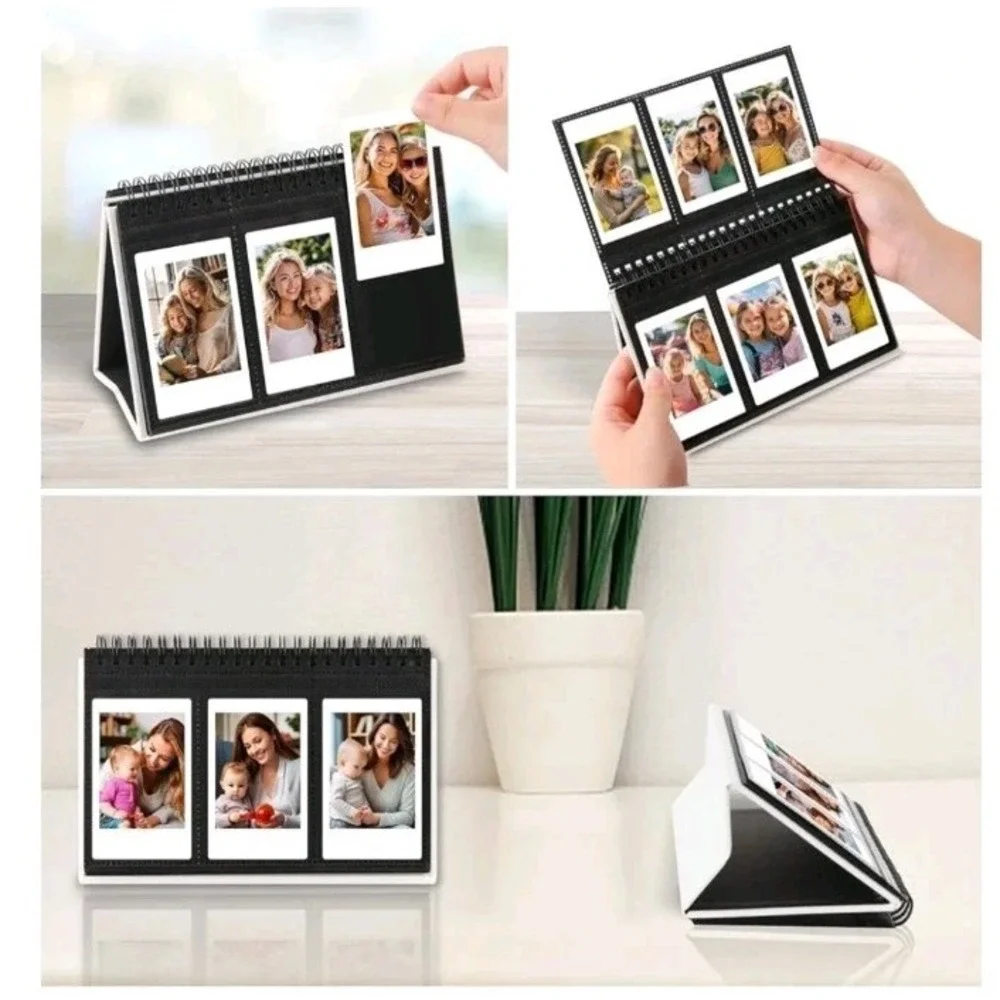 2 Pack - 96 Pocket Desk Photo Album, White